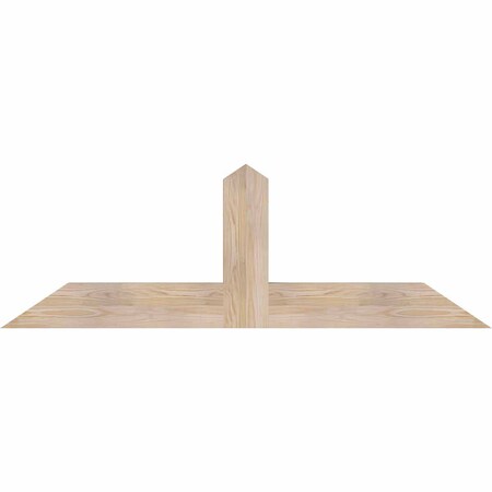 Ekena Millwork Portland Smooth Timber Gable Bracket, Douglas Fir, 60"W x 20"H x 3 1/2"D x 5 1/2"F, 8/12 Pitch GBW060X20X0406POR00SDF
